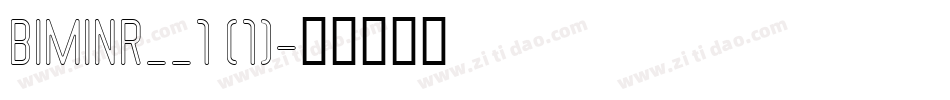 BIMINR__1 (1)字体转换